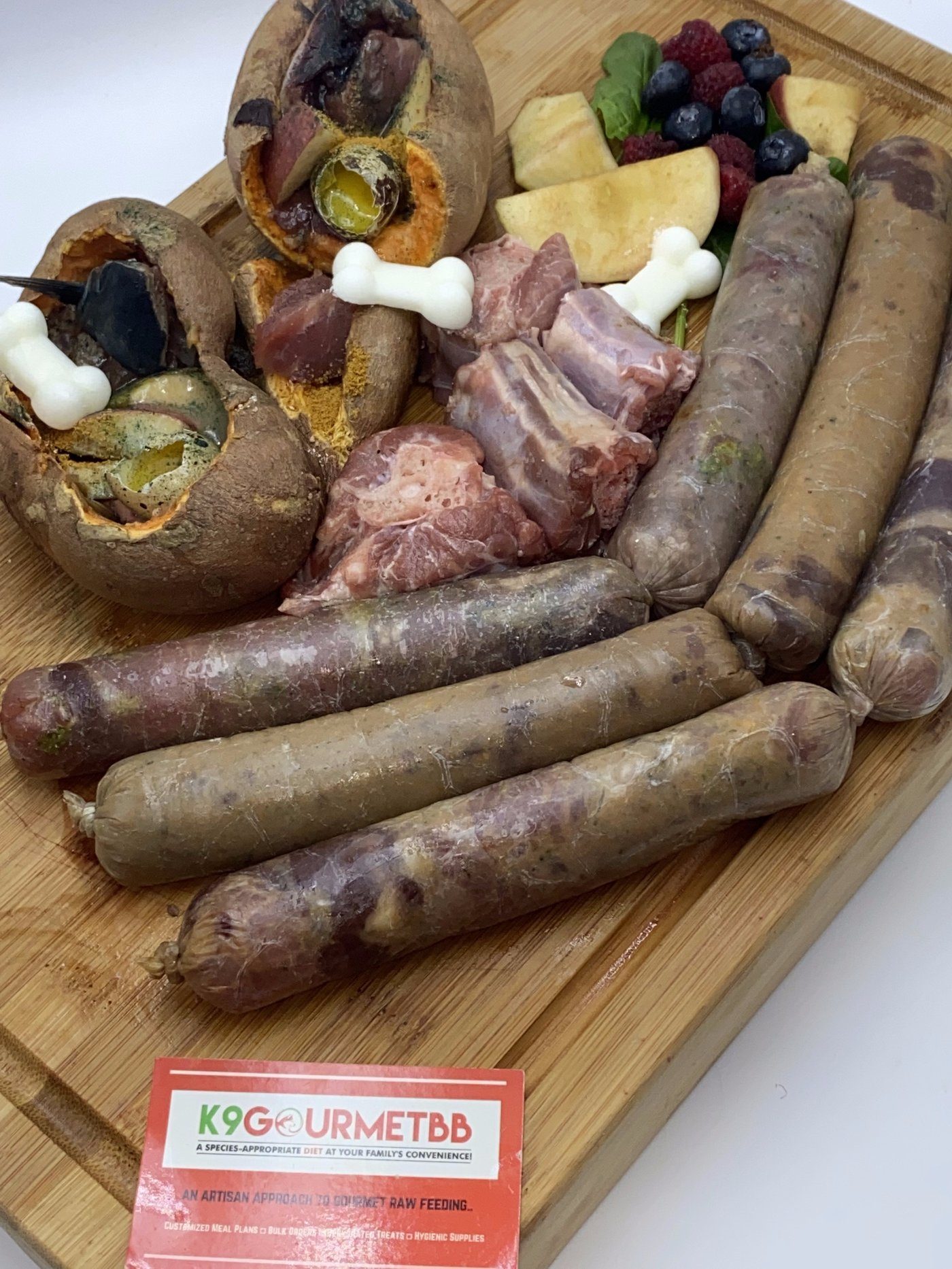K9GourmetBB artisan raw meal board